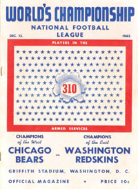 1942 NFL Championship Game Program Cover